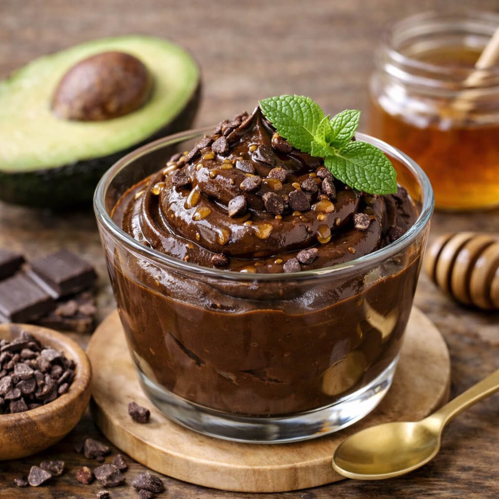 Dark-Chocolate-Avocado-Mousse Dark Chocolate Avocado Mousse - Image 1