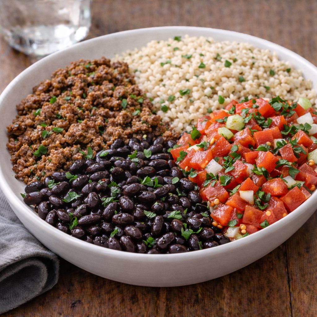 Melody- Plates- Beef Burrito Bowl Beef Burrito Bowl - Image 1