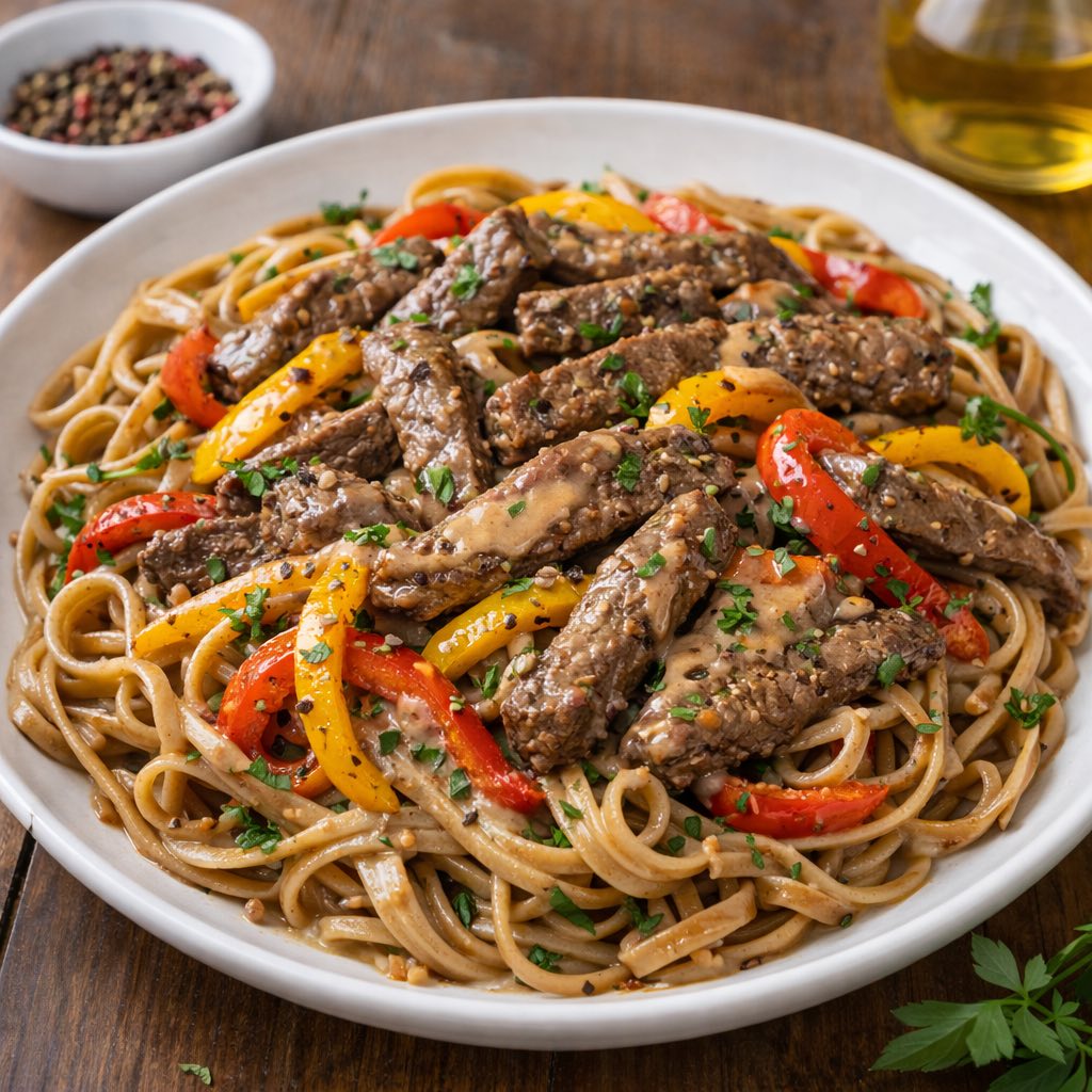 Melody- Plates- Beef Power Linguine Beef Power Linguine - Image 1