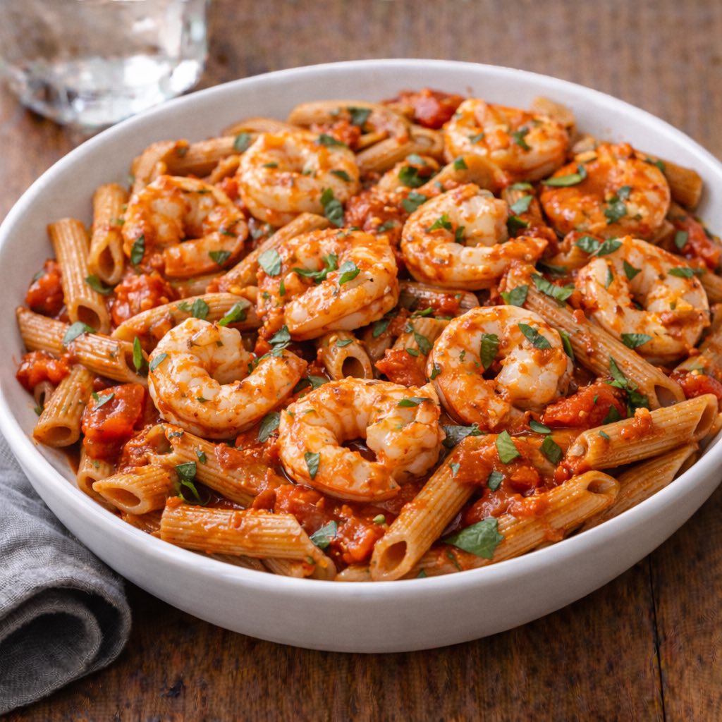 Melody- Plates- Shrimp Pasta Bowl Shrimp Pasta Bowl - Image 1