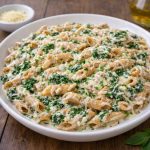 Three-Cheese Protein Carbonara