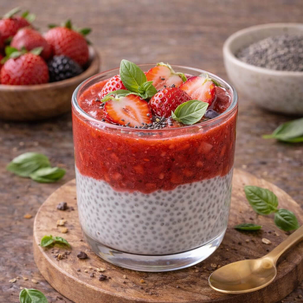 Strawberry-Basil-Chia-Cup Strawberry Basil Chia Cup - Image 1